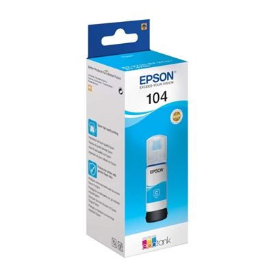 Epson Botella Tinta Ecotank 104 Cyan 70ml